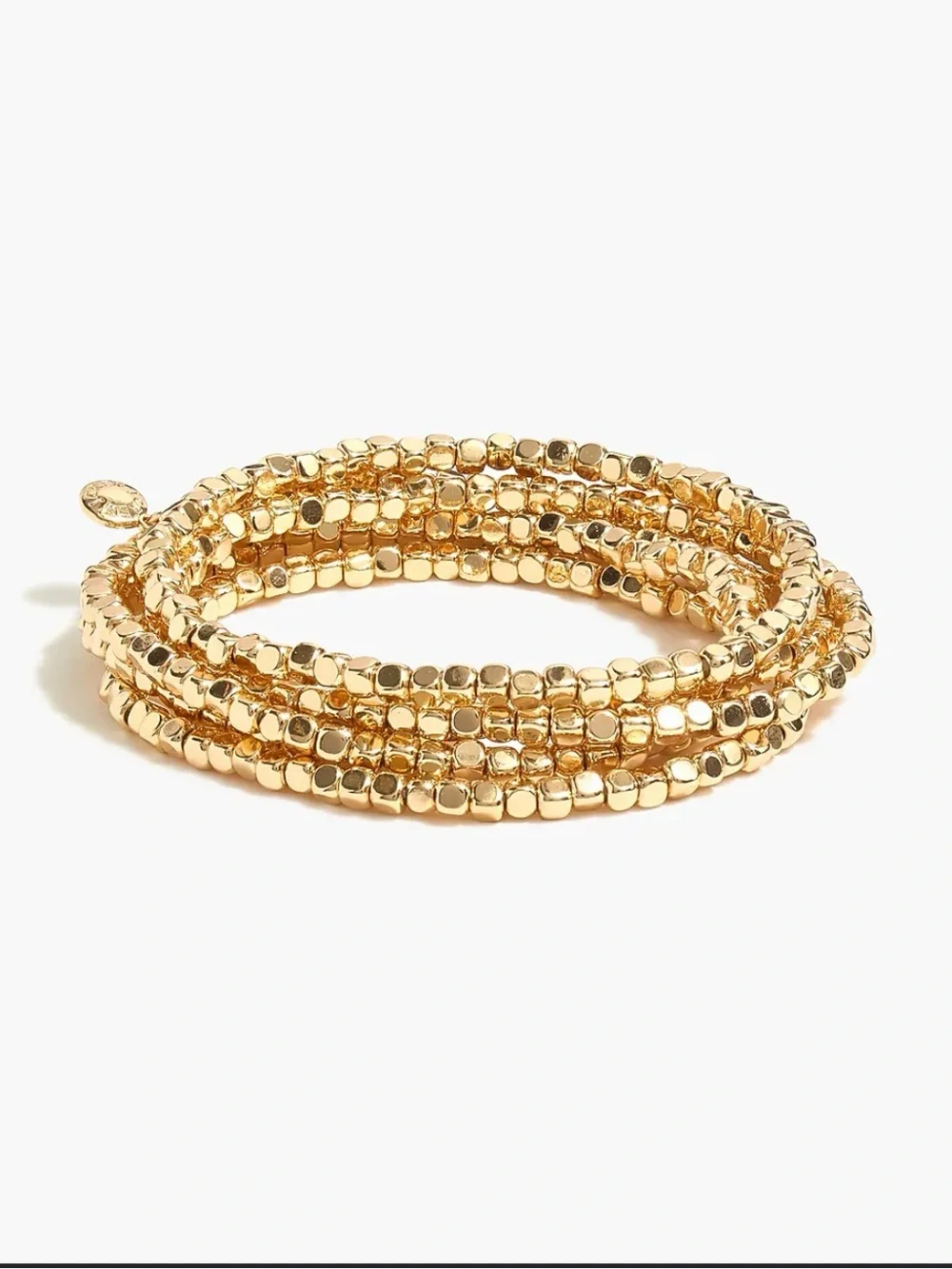 NWT! J.Crew Gold Beaded Wrap Bracelet
